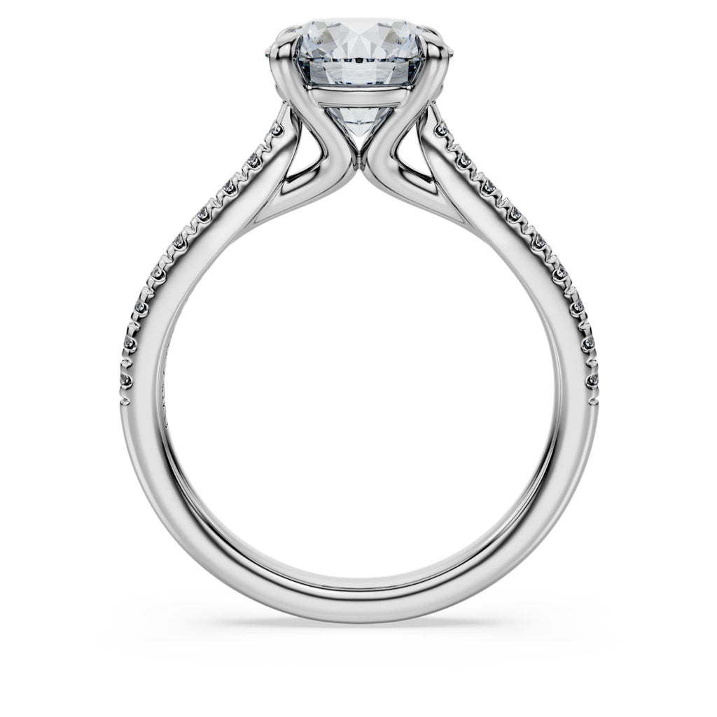 Swarovski Eternity solitaire ring Lab-grown diamonds 2.2 ct tw, Round shape, 14K white gold