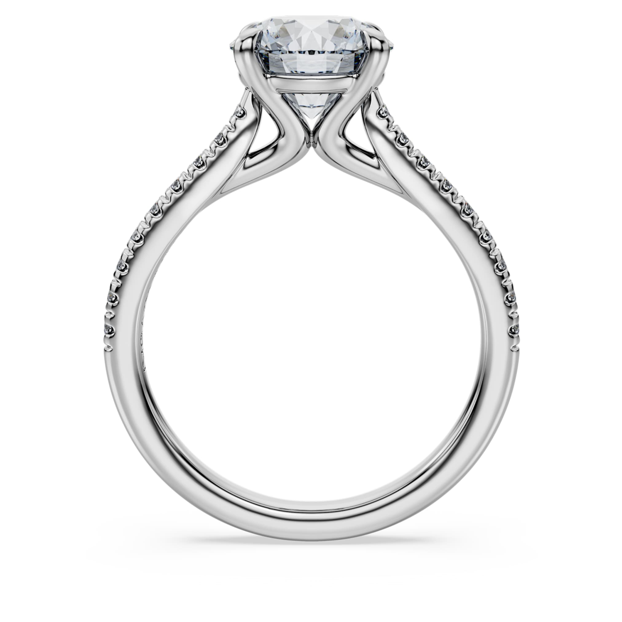 Swarovski Eternity solitaire ring Lab-grown diamonds 2.2 ct tw, Round shape, 14K white gold