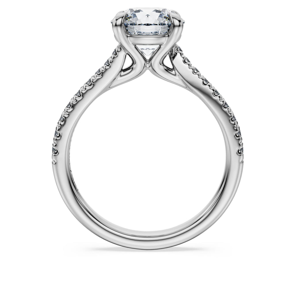 Swarovski Eternity solitaire ring Lab-grown diamonds 2.25 ct tw, Round shape, 14K white gold