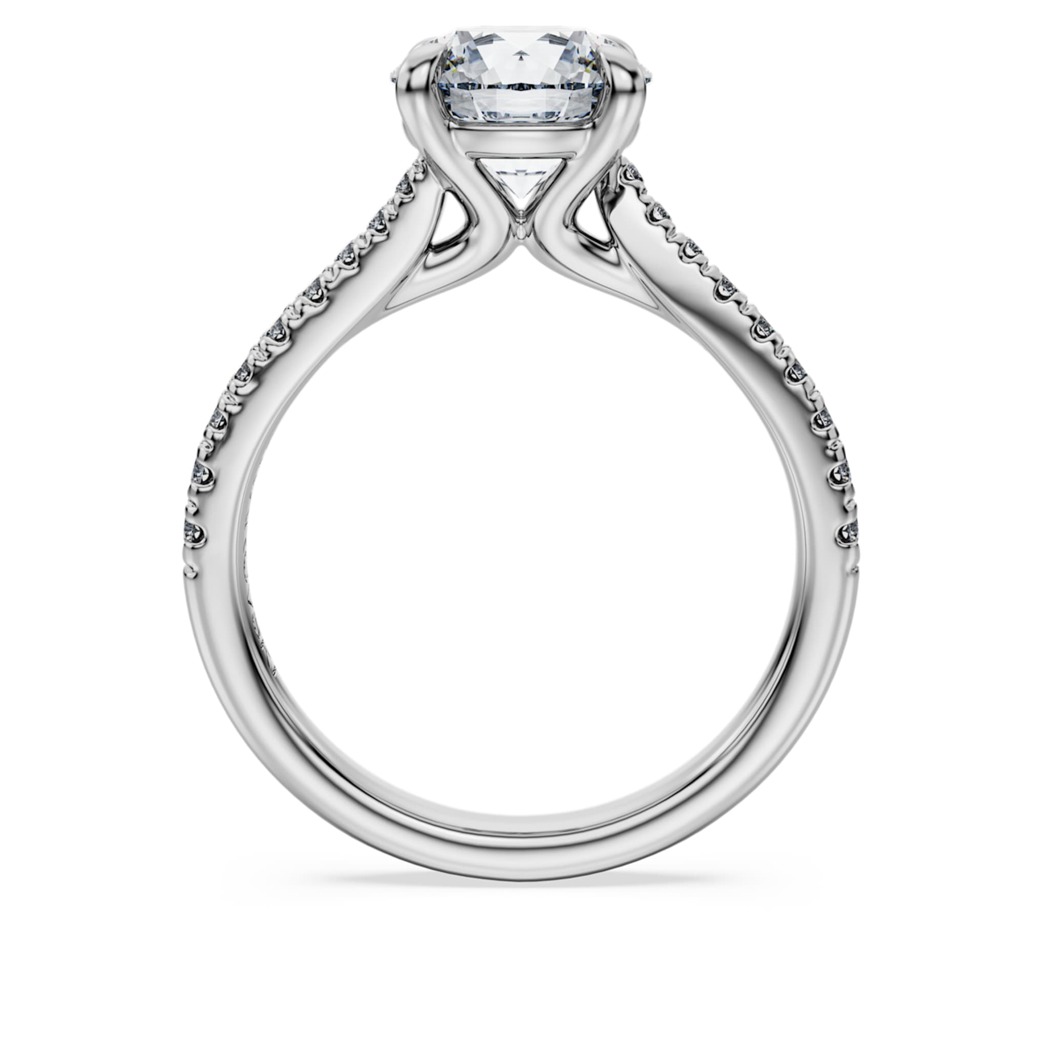 Swarovski Eternity solitaire ring Lab-grown diamonds 2.25 ct tw, Round shape, 14K white gold