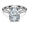 Swarovski Eternity solitaire ring Lab-grown diamonds 3 ct tw, Oval shape, 14K white gold