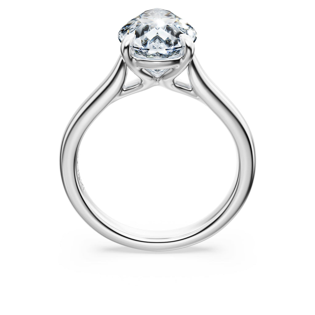 Swarovski Eternity solitaire ring Lab-grown diamonds 3 ct tw, Pear shape, 14K white gold