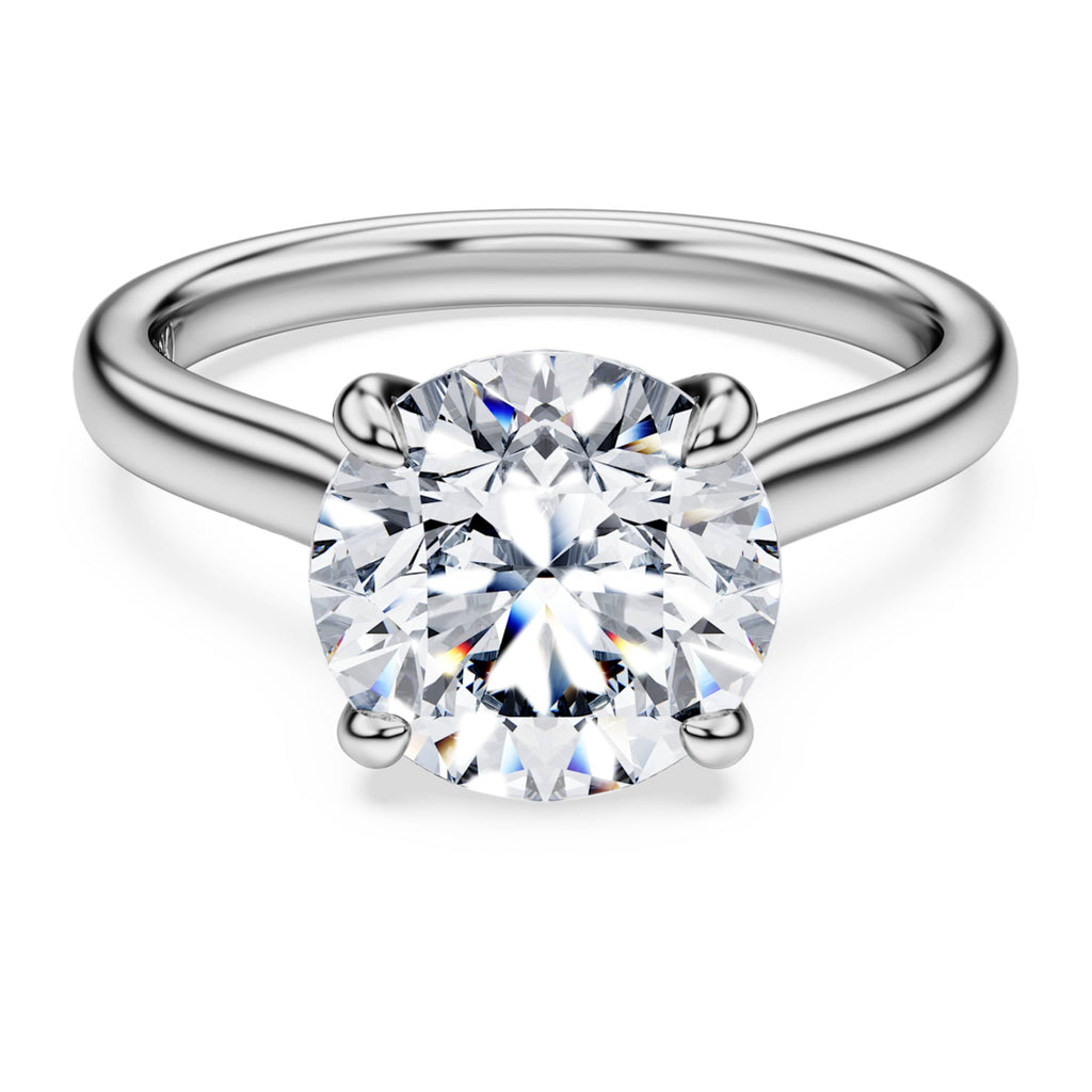 Swarovski Eternity solitaire ring Lab-grown diamonds 3 ct tw, Round shape, 14K white gold