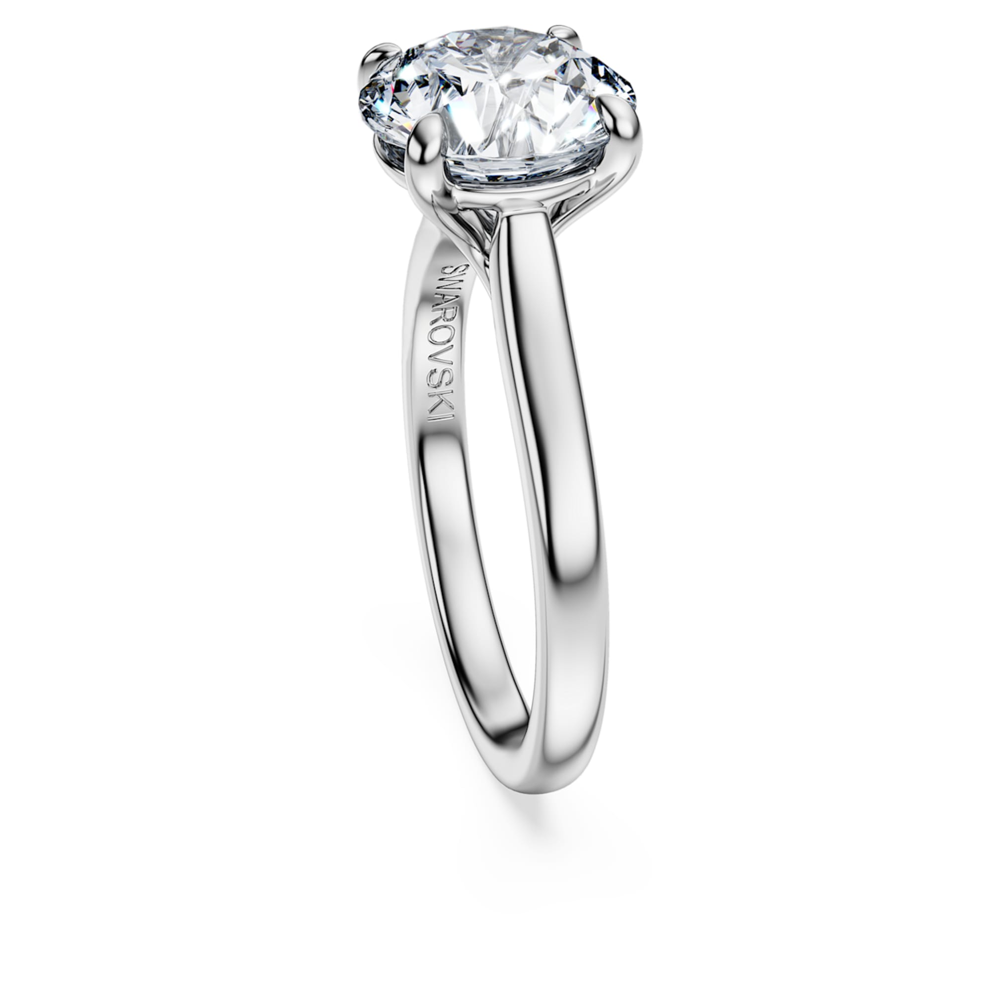 Swarovski Eternity solitaire ring Lab-grown diamonds 3 ct tw, Round shape, 14K white gold