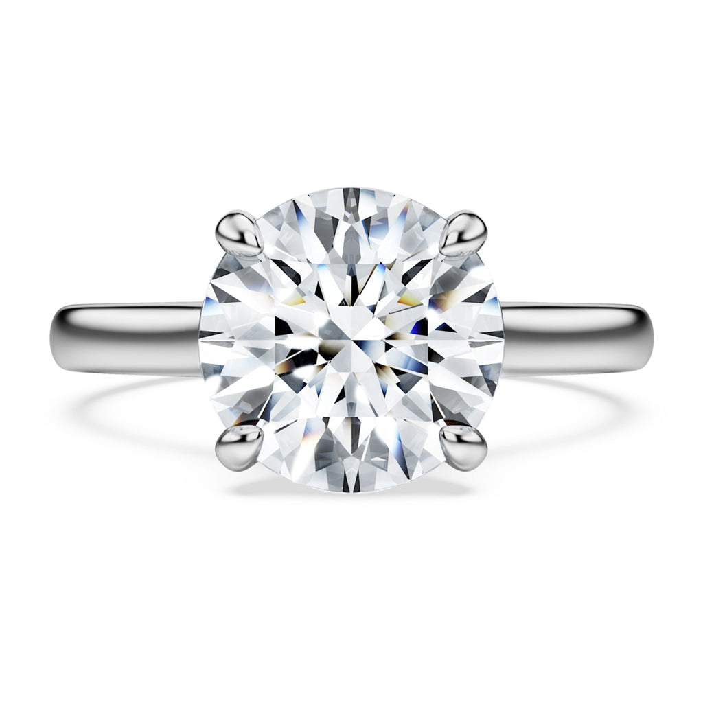 Swarovski Eternity solitaire ring Lab-grown diamonds 3 ct tw, Round shape, 14K white gold