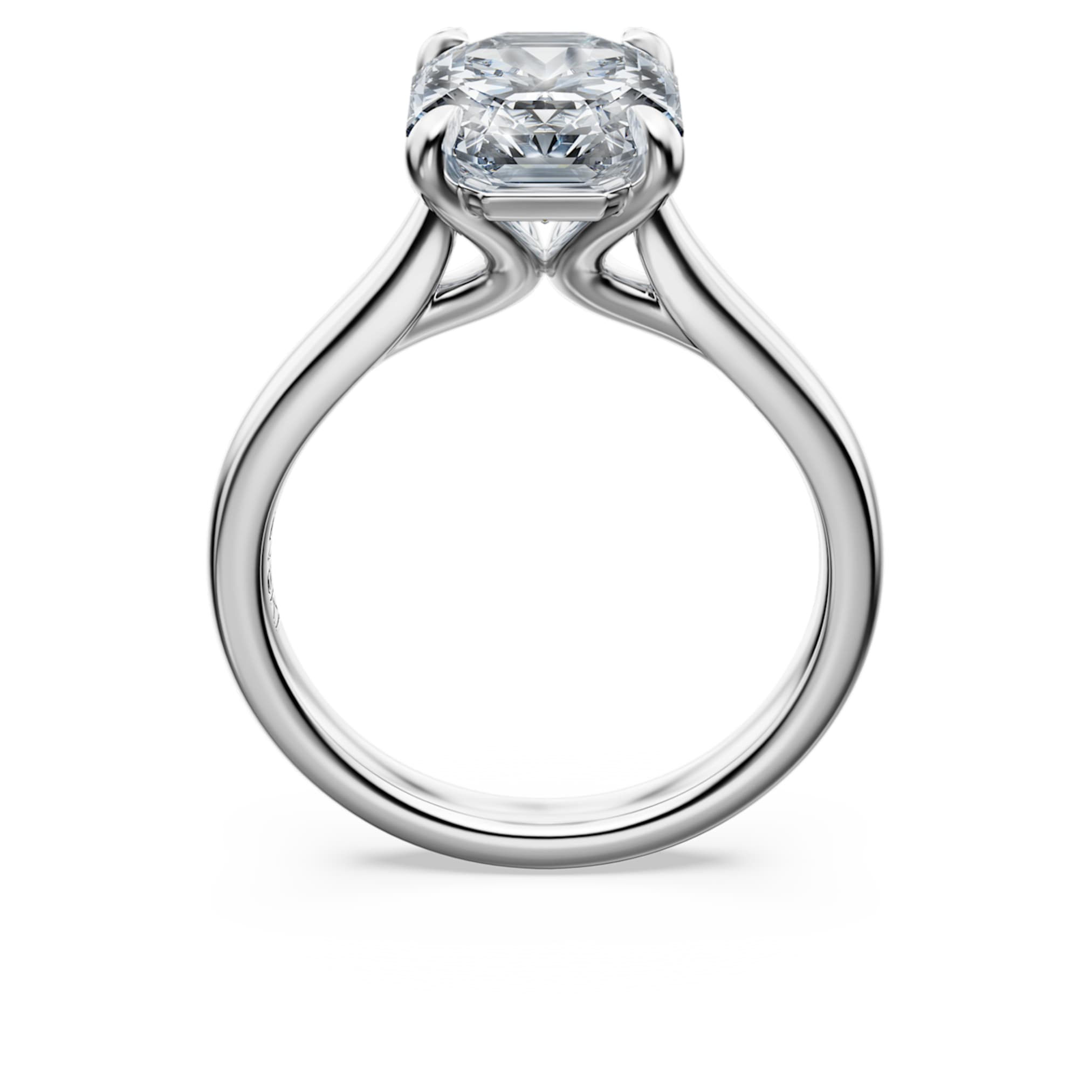 Swarovski Eternity solitaire ring Lab-grown diamonds 3.0 ct tw, Octagon shape, 14K white gold