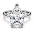 Swarovski Eternity solitaire ring Lab-grown diamonds 5 ct tw, Pear cut, 18K white gold