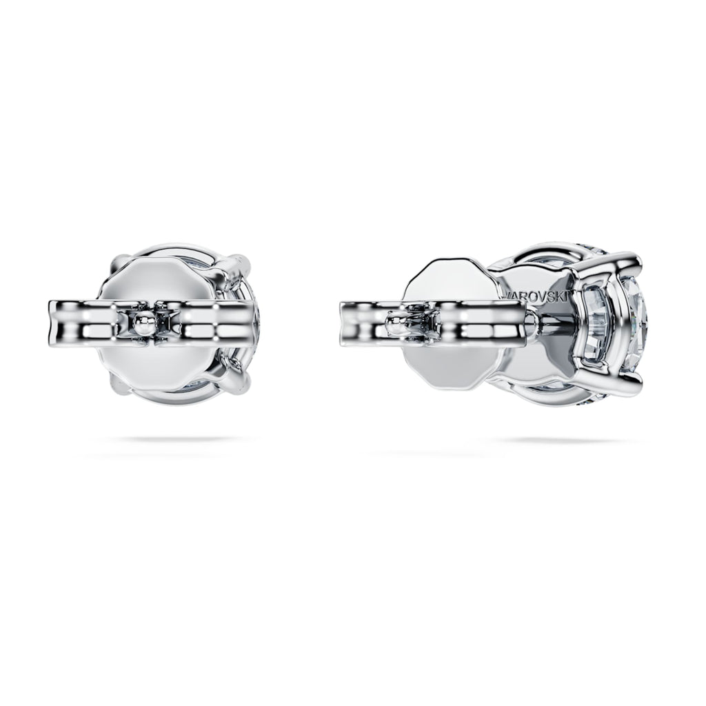 Swarovski Eternity solitaire stud earrings Lab-grown diamonds 2 ct tw, Round shape, 14K white gold
