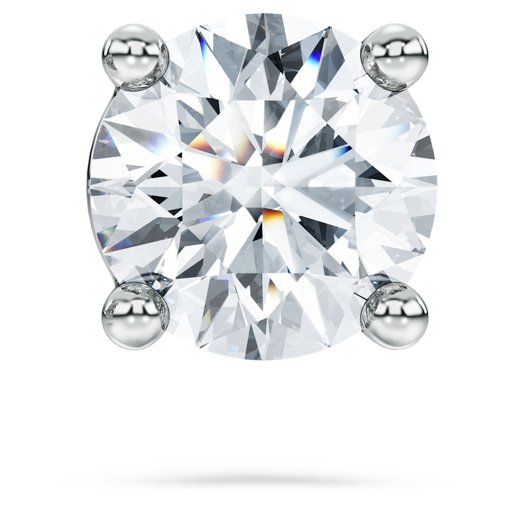 Swarovski Eternity stud earring Lab-grown diamonds 0.5 ct tw, Single, Round shape, 14K white gold