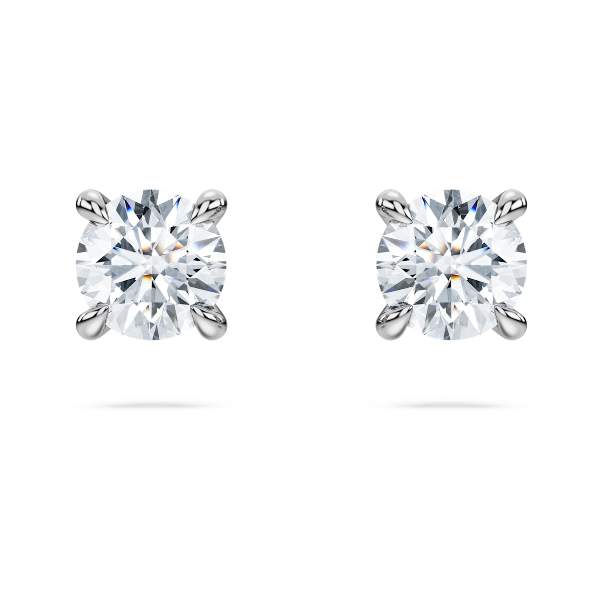 Swarovski Eternity stud earrings Lab-grown diamonds 0.52 ct tw, Round shape, Sterling silver