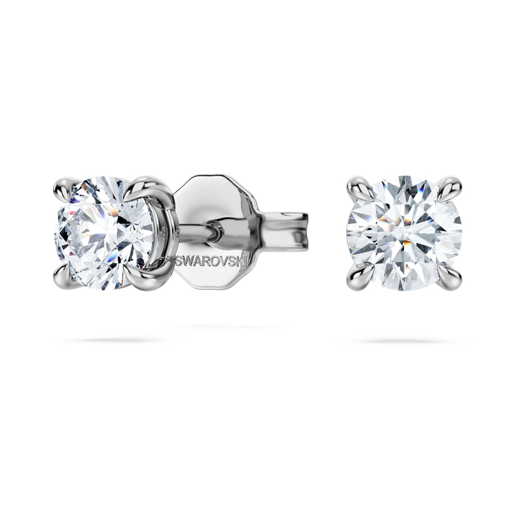 Swarovski Eternity stud earrings Lab-grown diamonds 0.52 ct tw, Round shape, Sterling silver