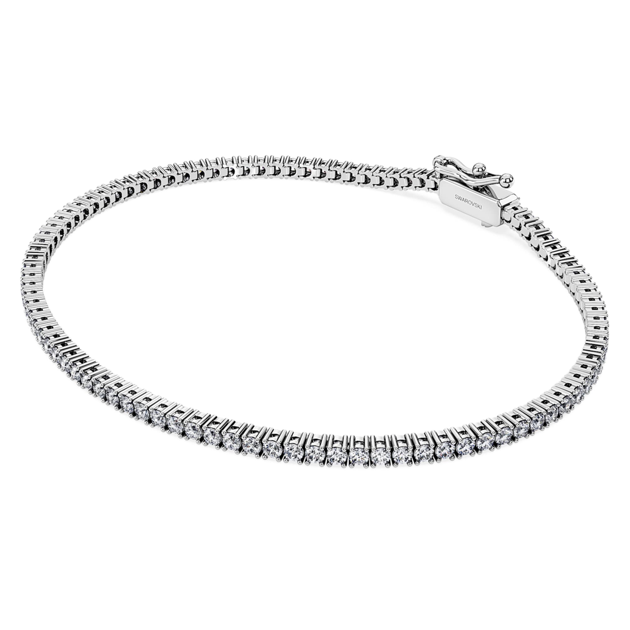 Swarovski Eternity Tennis bracelet Lab-grown diamonds 1.5 ct tw, Round shape, 14K white gold