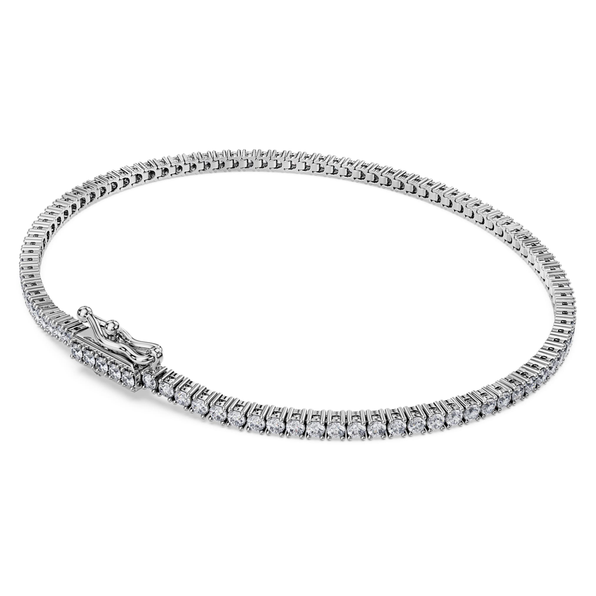 Swarovski Eternity Tennis bracelet Lab-grown diamonds 1.5 ct tw, Round shape, 14K white gold
