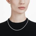 Swarovski Eternity Tennis necklace Lab-grown diamonds 7 ct tw, Round shape, 14K white gold