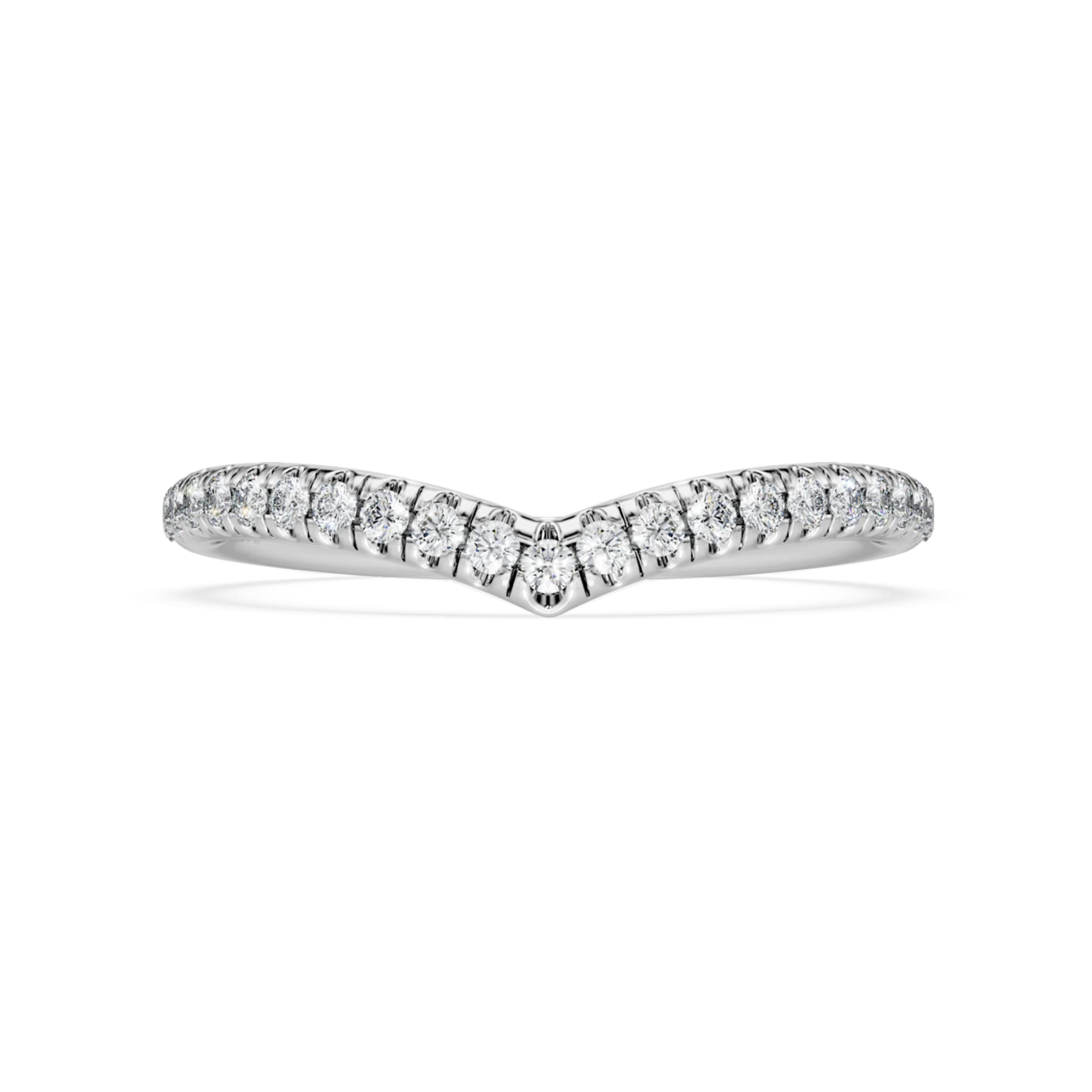 Swarovski Eternity V band ring Lab-grown diamonds 0.25 ct tw, Round shape, 14K white gold