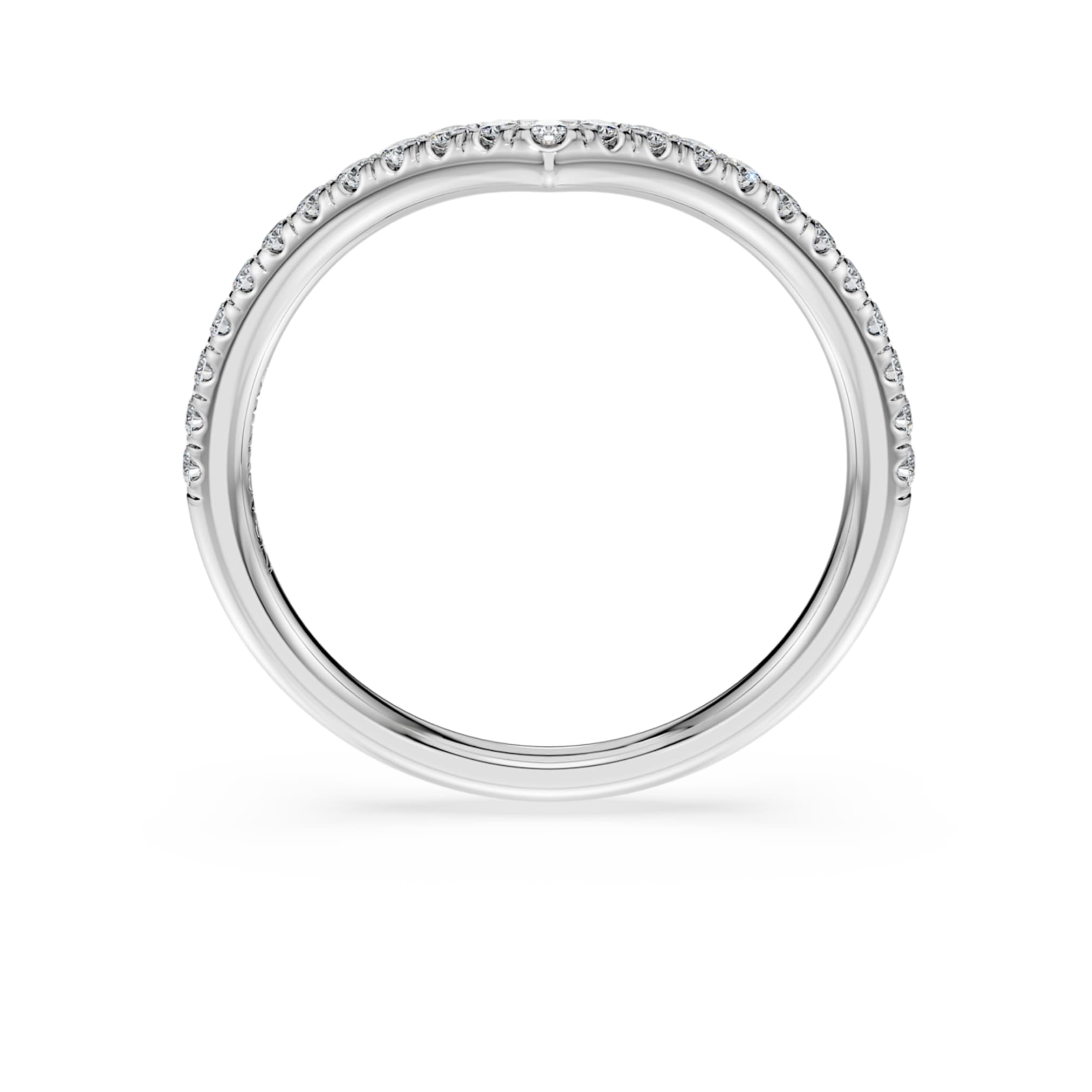 Swarovski Eternity V band ring Lab-grown diamonds 0.25 ct tw, Round shape, 14K white gold