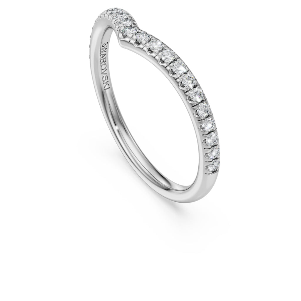 Swarovski Eternity V band ring Lab-grown diamonds 0.25 ct tw, Round shape, 14K white gold