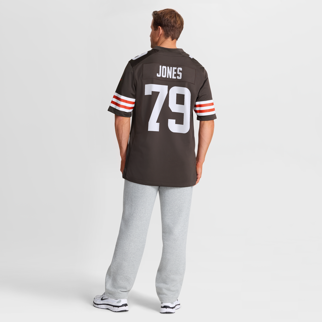 Dawand Jones Cleveland Browns Nike Brown Team Game Jersey