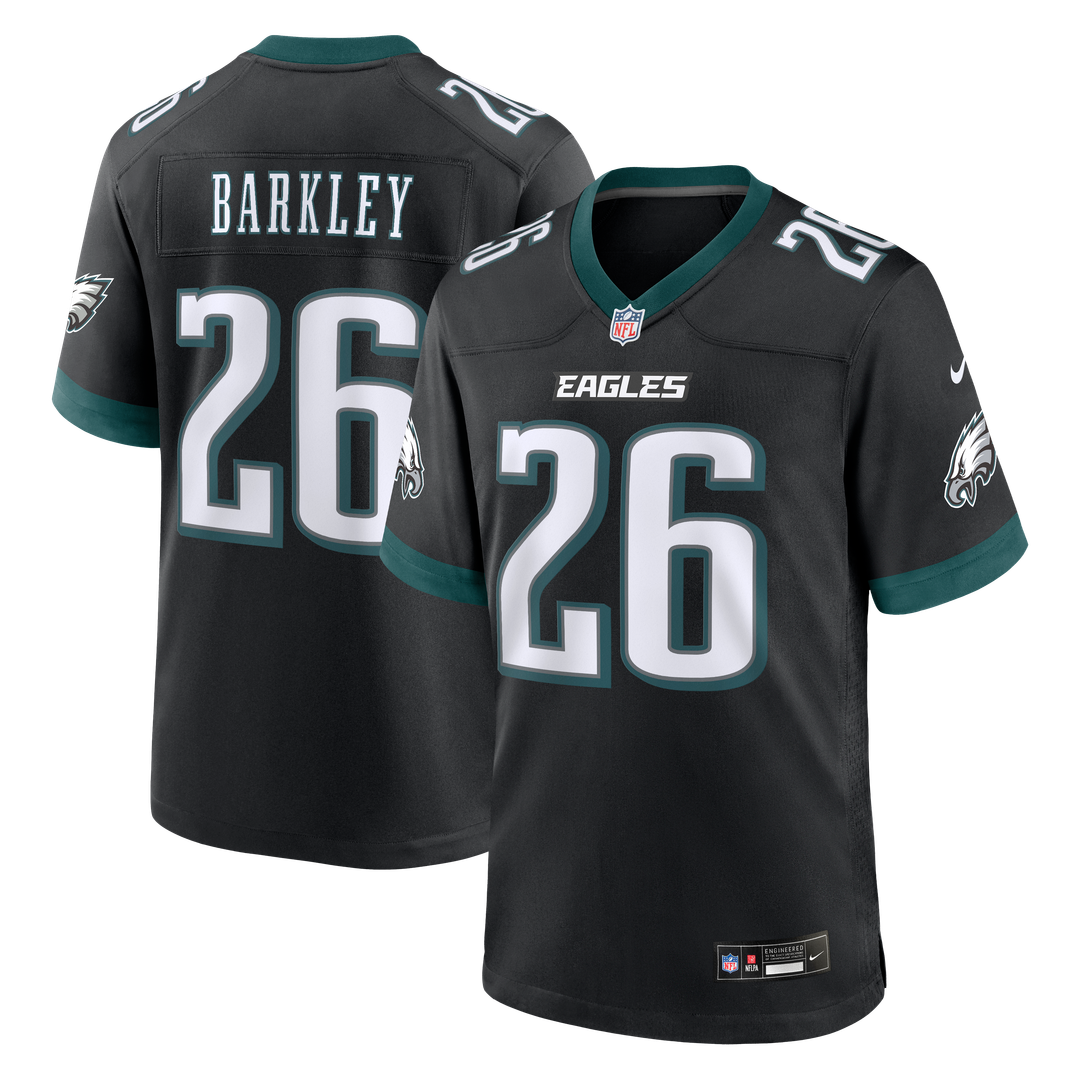 Saquon Barkley Philadelphia Eagles Nike Black Alternate Game Jersey