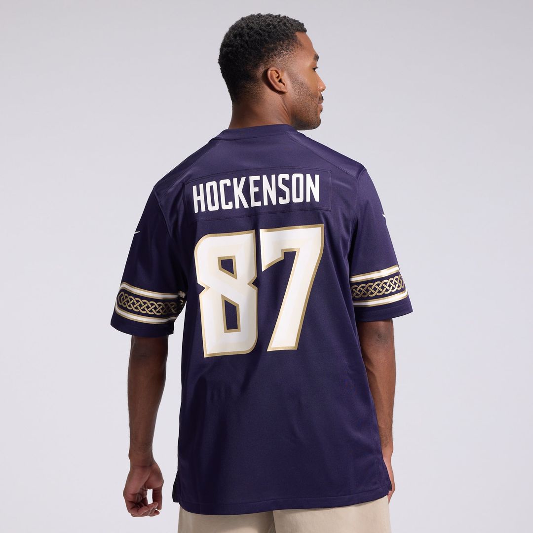 T.J. Hockenson Minnesota Vikings Nike Purple 2026 Rivalries Collection Game Jersey