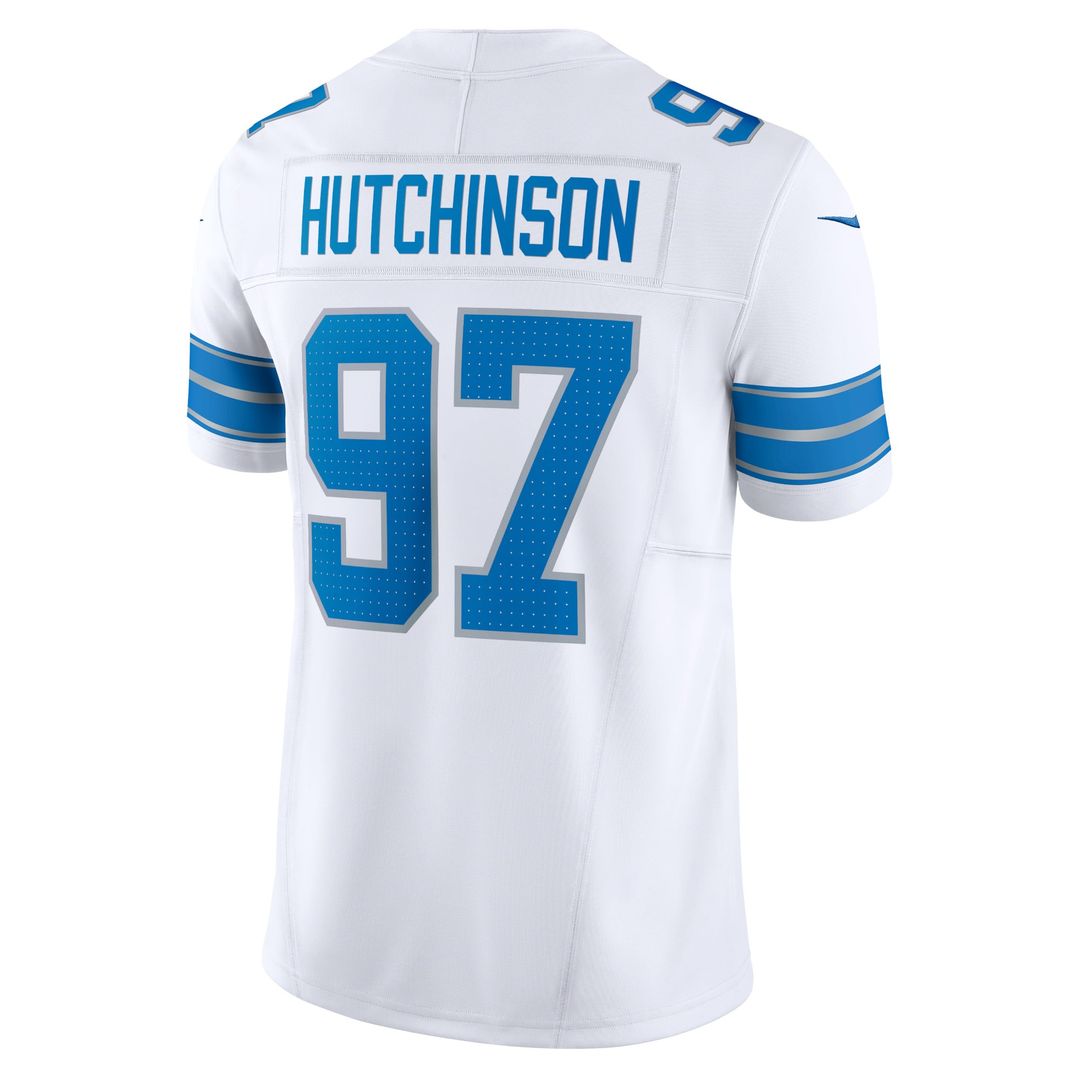 Aidan Hutchinson Detroit Lions Nike White Vapor F.U.S.E. Limited Jersey