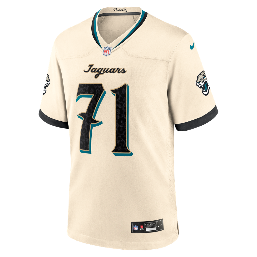 Tony Boselli Jacksonville Jaguars Nike Natural 2026 Rivalries Collection Game Jersey
