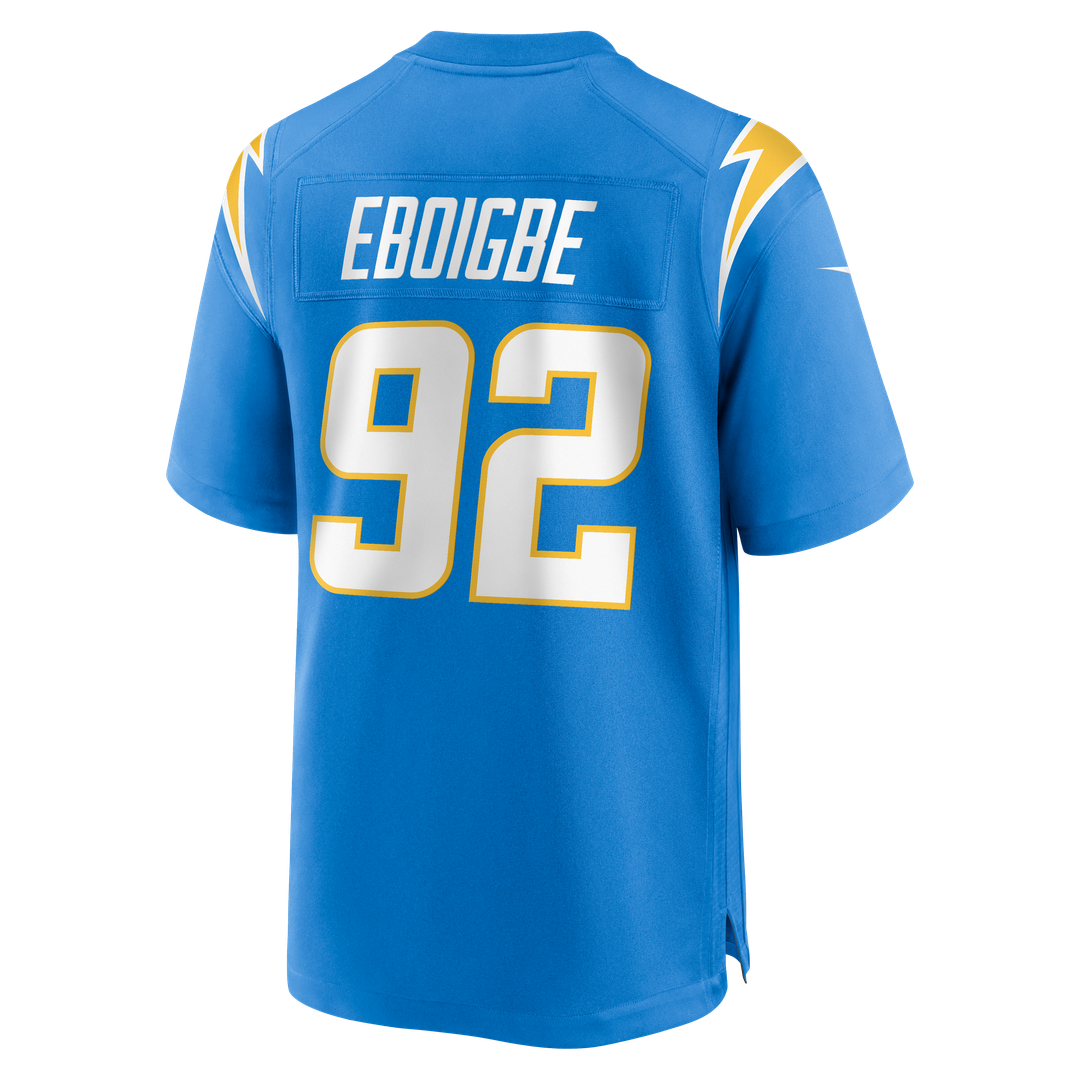 Justin Eboigbe Los Angeles Chargers Nike Powder Blue Team Game Jersey