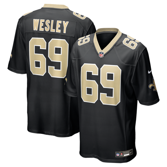Barry Wesley New Orleans Saints Nike Black Team Game Jersey