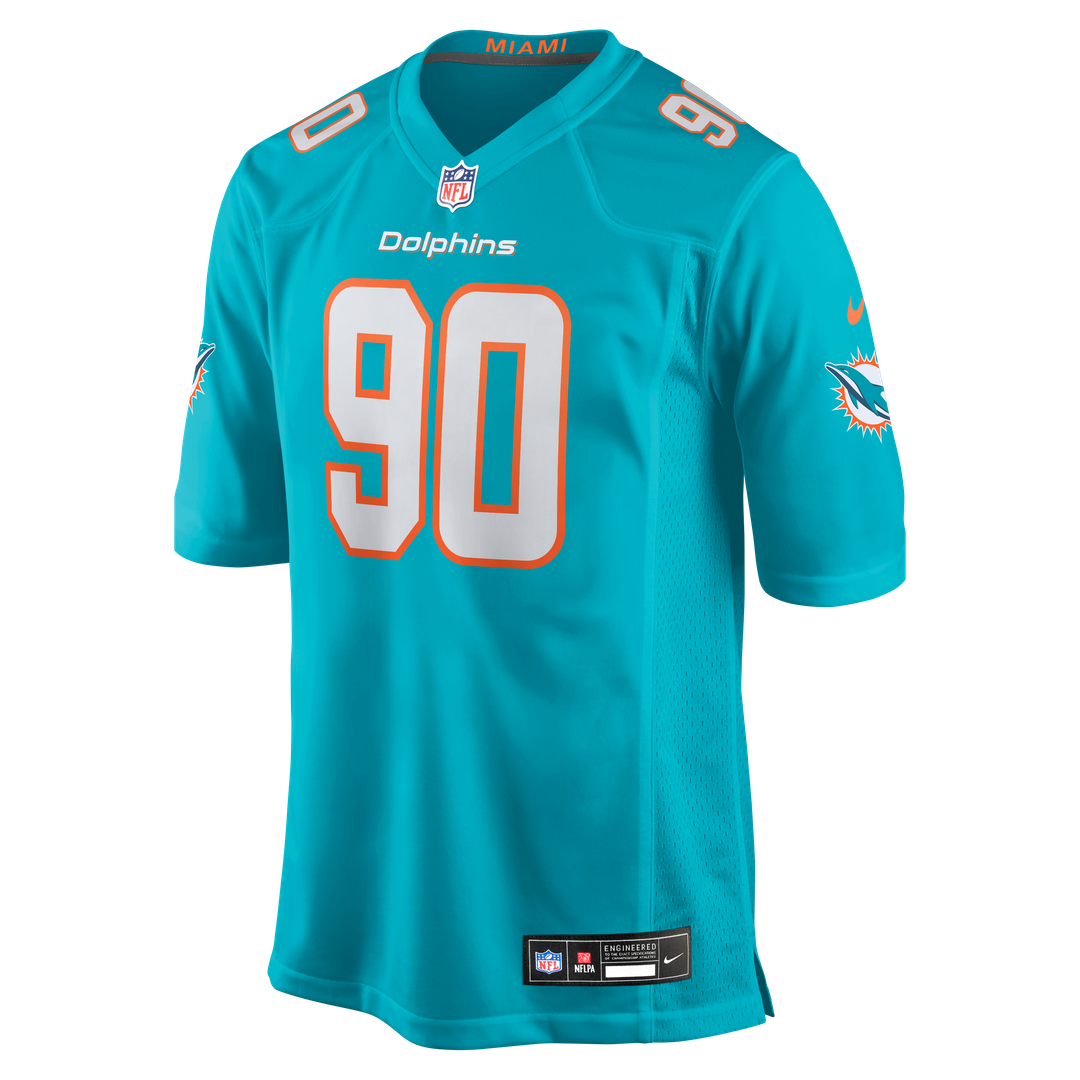 Kenneth Grant Miami Dolphins Nike Aqua Team Game Jersey