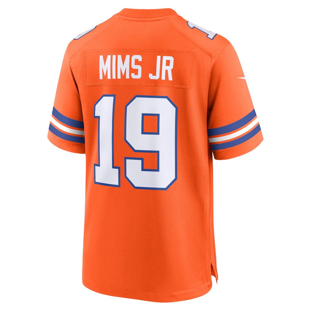 Marvin Mims Jr Denver Broncos Nike Orange Mile High Collection 1977 Throwback Player Game Jersey