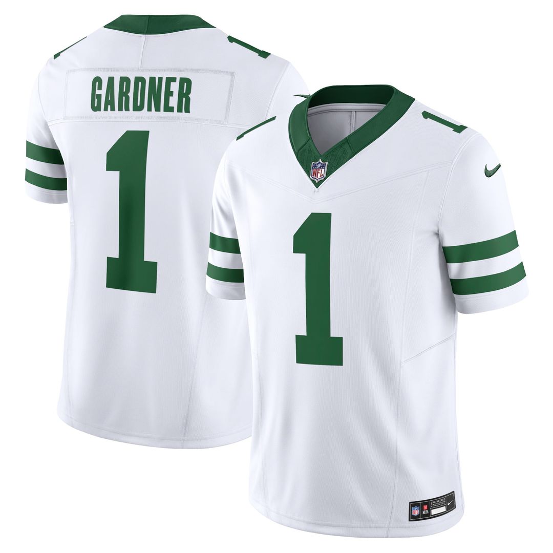 Ahmad Sauce Gardner New York Jets Nike Legacy White Vapor F.U.S.E. Limited Jersey