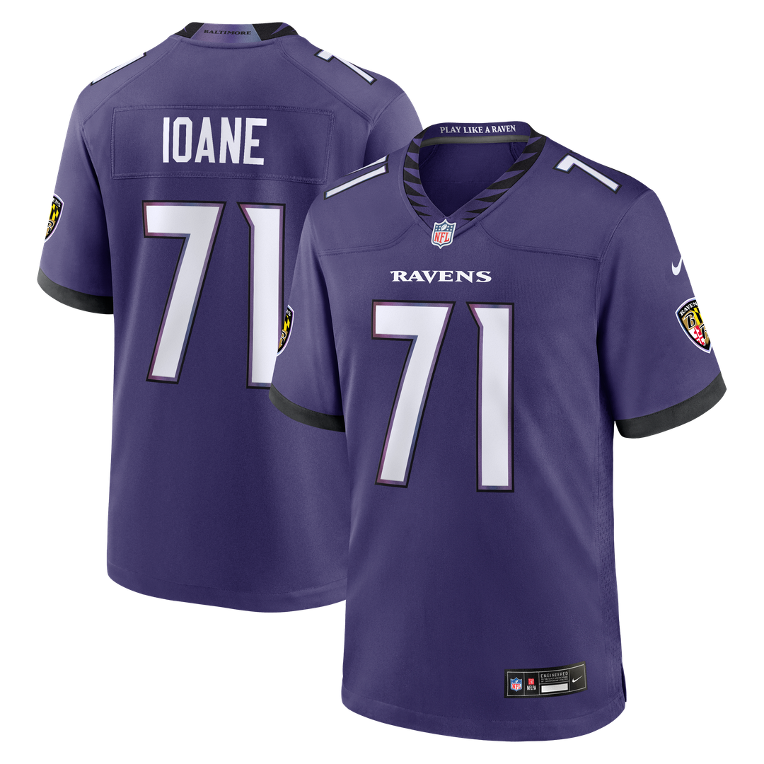 Olaivavega Ioane Baltimore Ravens Nike Purple Team Game Jersey