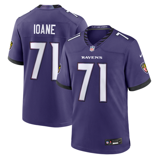 Olaivavega Ioane Baltimore Ravens Nike Purple Team Game Jersey