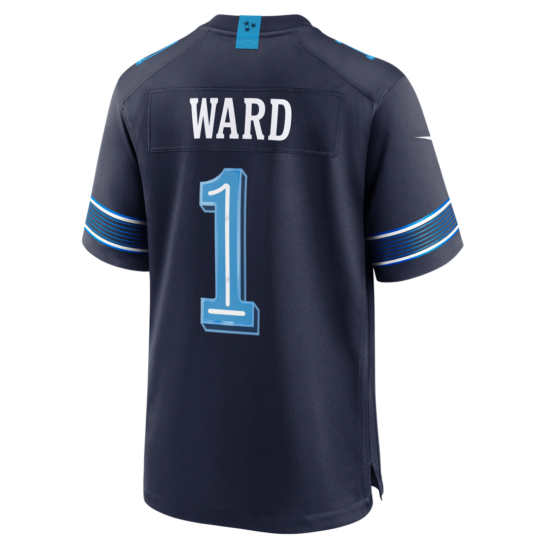 Cameron Ward Tennessee Titans Nike Navy 2026 Rivalries Collection Game Jersey
