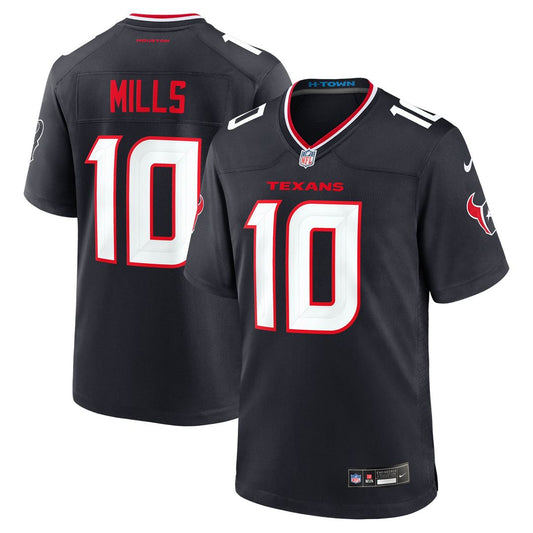 Davis Mills Houston Texans Nike Navy Team Game Jersey