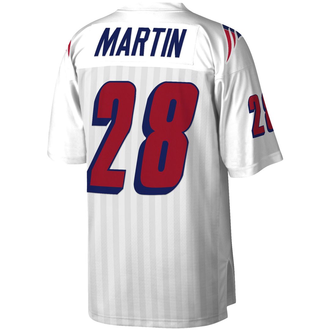 Curtis Martin New England Patriots Mitchell & Ness White Legacy Replica Jersey