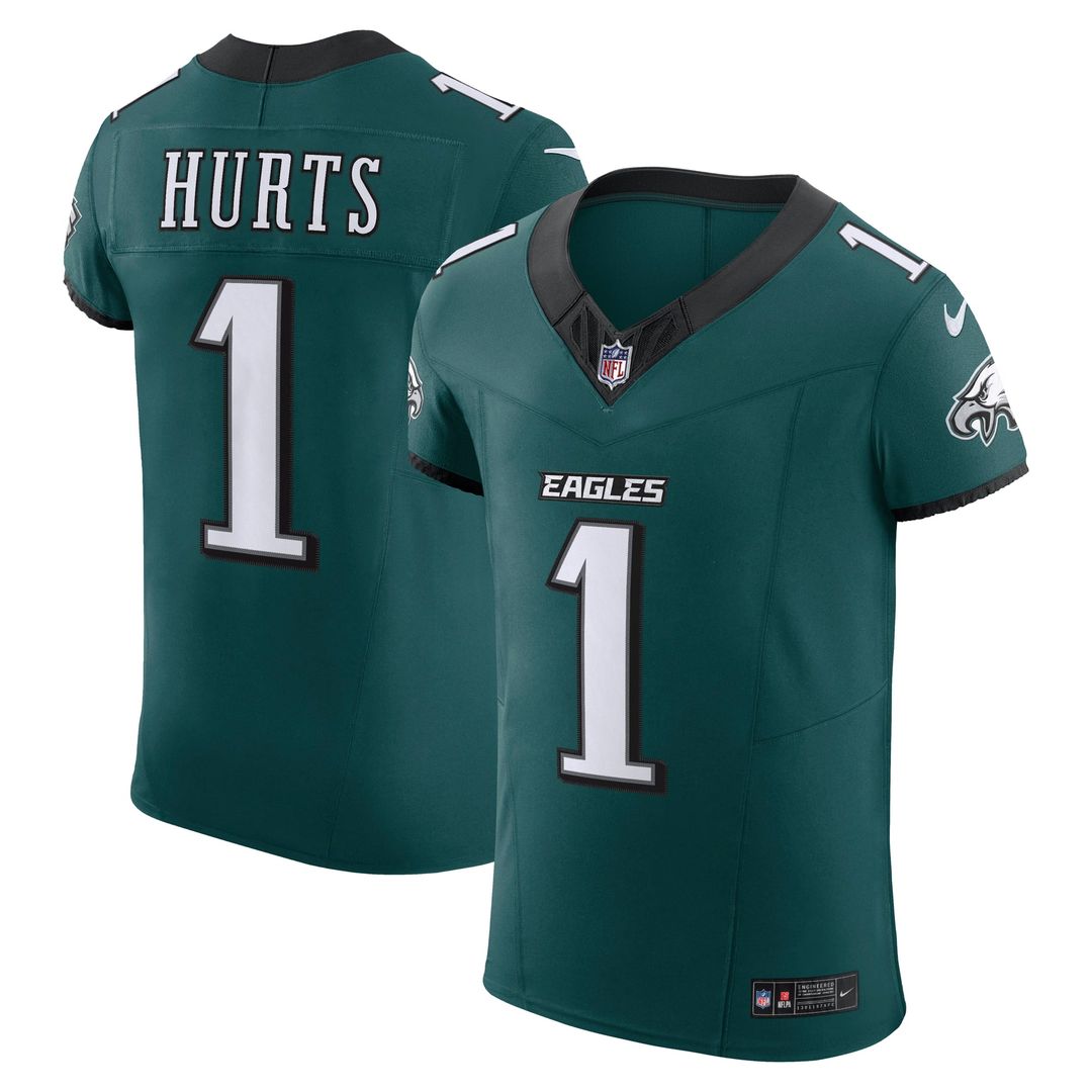 Jalen Hurts Philadelphia Eagles Nike Kelly Green Alternate Vapor F.U.S.E. Elite Jersey