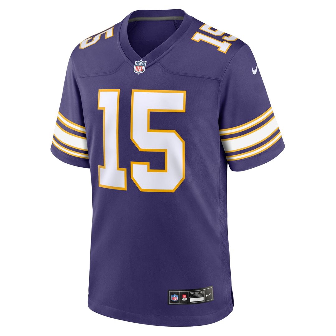 Dallas Turner Minnesota Vikings Nike White Game Jersey