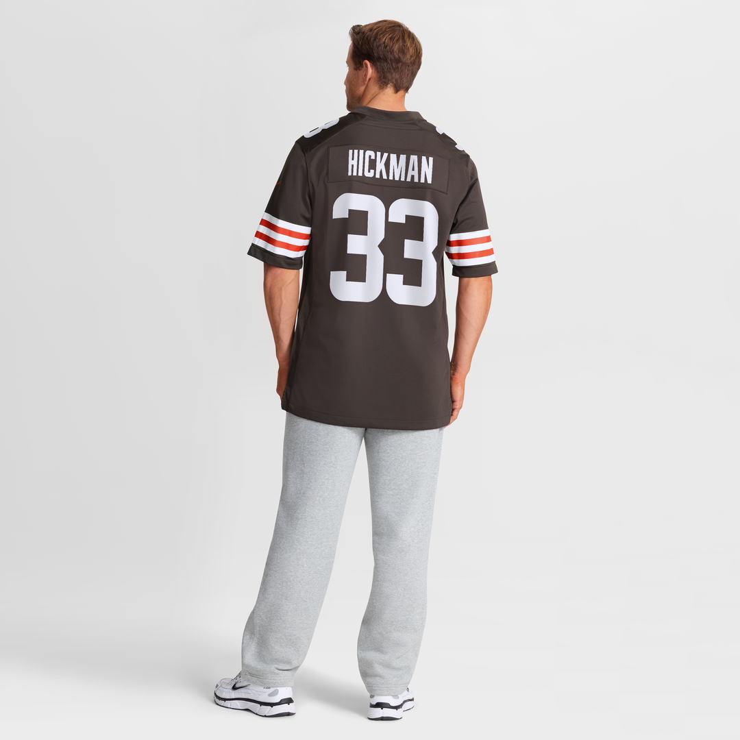 Ronnie Hickman Cleveland Browns Nike Brown Team Game Jersey