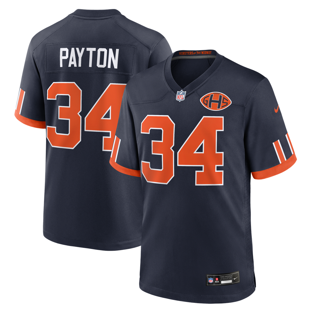 Walter Payton Chicago Bears Nike Navy 2026 Rivalries Collection Game Jersey