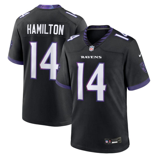 Kyle Hamilton Baltimore Ravens Nike Black Alternate Game Jersey