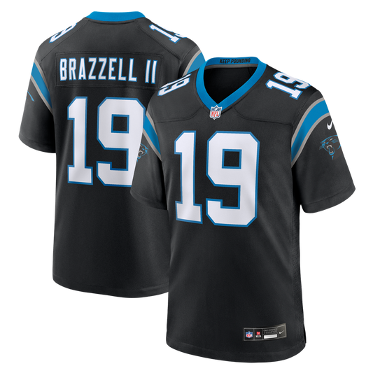 Chris Brazzell II Carolina Panthers Nike Black Team Game Jersey