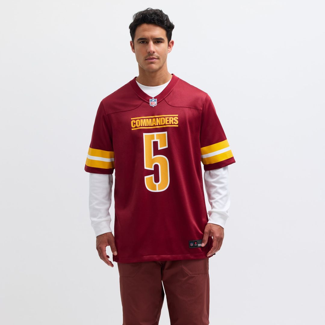 Jayden Daniels Washington Commanders Nike White Player Game Jersey