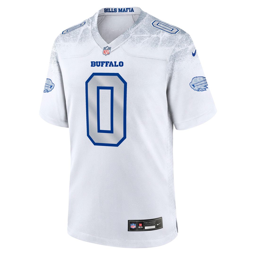 Keon Coleman Buffalo Bills Nike White Rivalries Collection Game Jersey