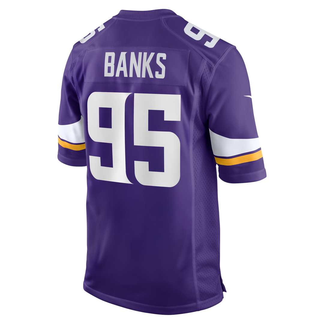 Caleb Banks Minnesota Vikings Nike Purple Team Game Jersey