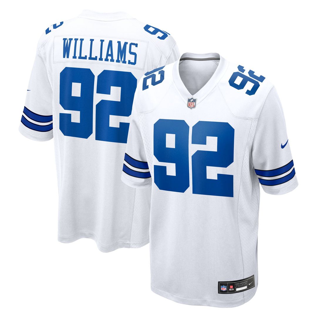 Quinnen Williams Dallas Cowboys Nike White Game Jersey