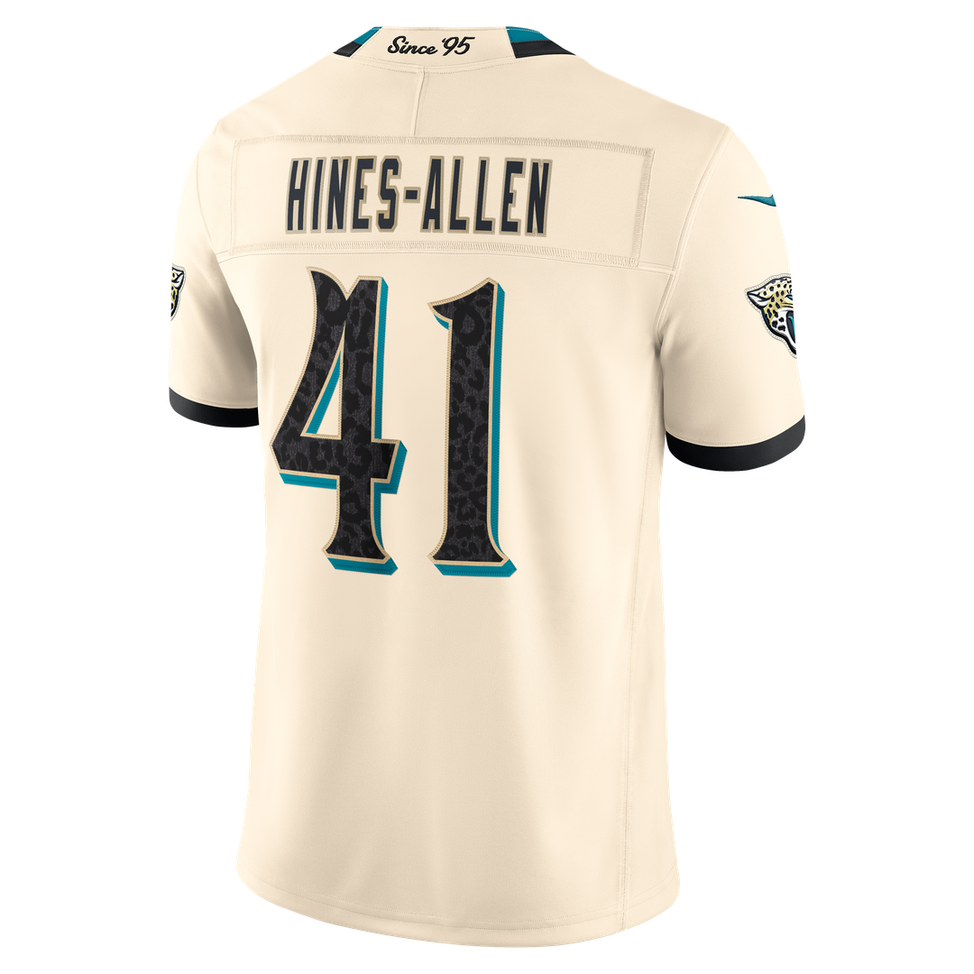 Josh Hines-Allen Jacksonville Jaguars Nike Natural 2026 Rivalries Collection Stitched Limited Jersey