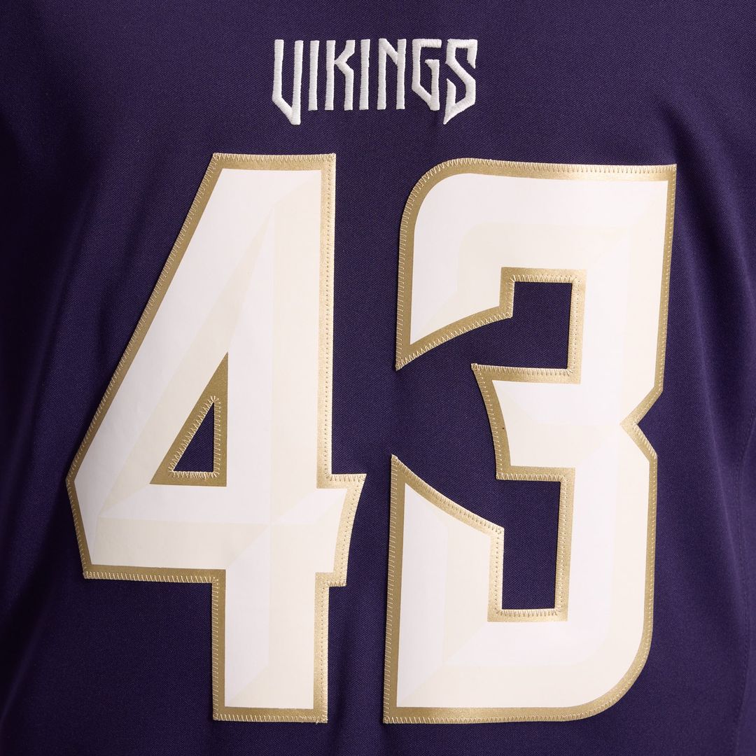 Andrew Van Ginkel Minnesota Vikings Nike Purple 2026 Rivalries Collection Stitched Limited Jersey