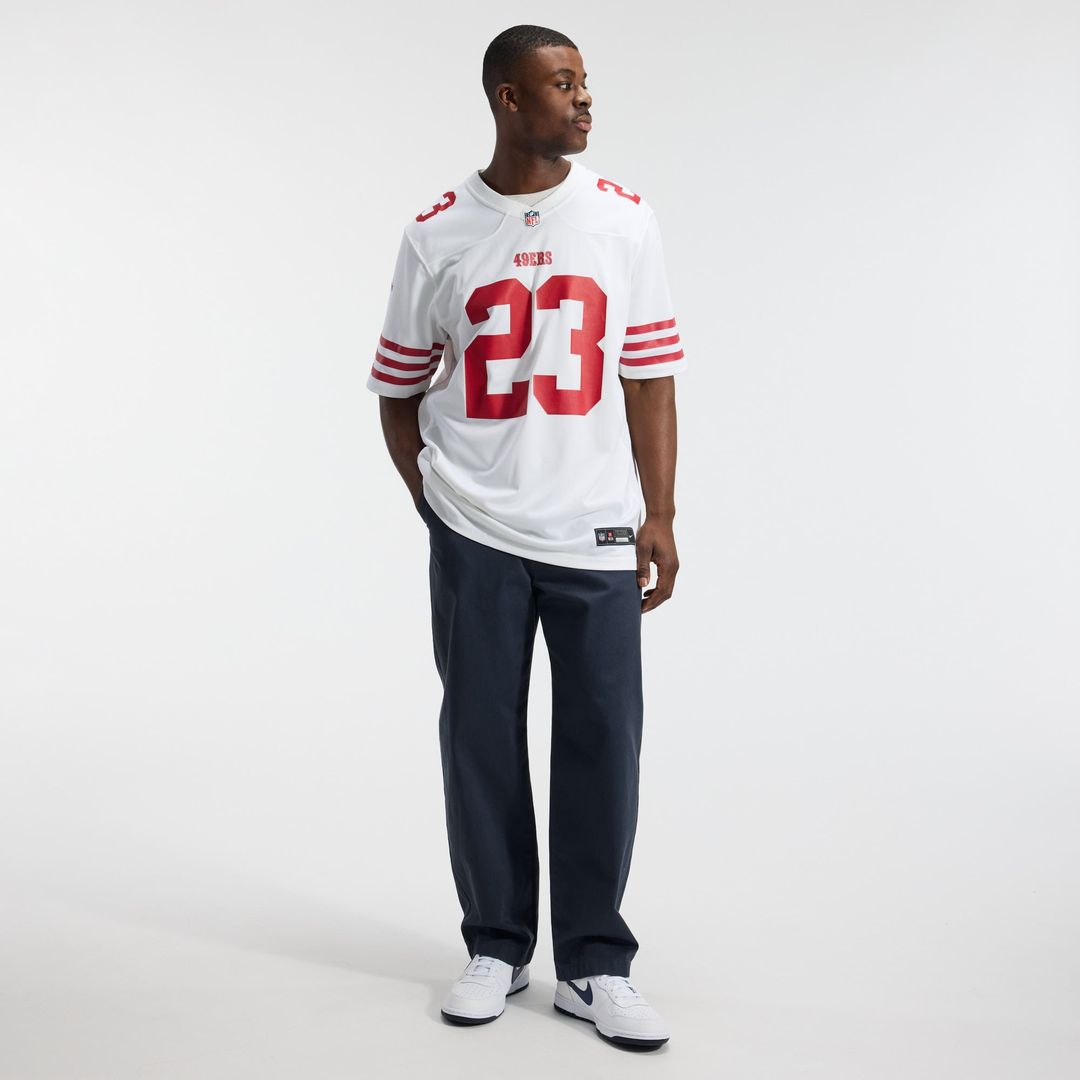 Christian McCaffrey San Francisco 49ers Nike White Game Player Jersey