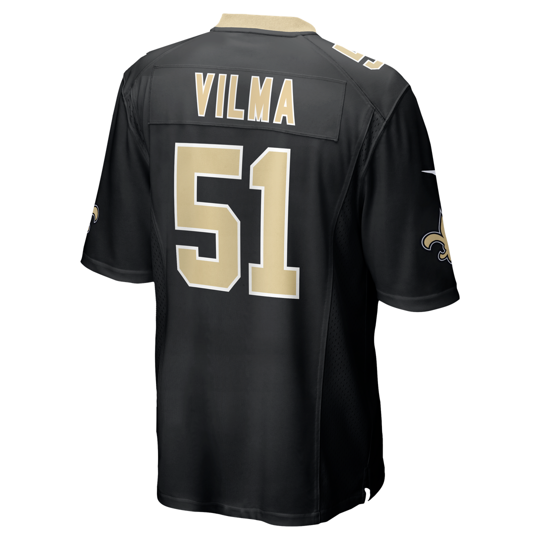 Jonathan Vilma New Orleans Saints Nike Black Game Retired Player Jersey